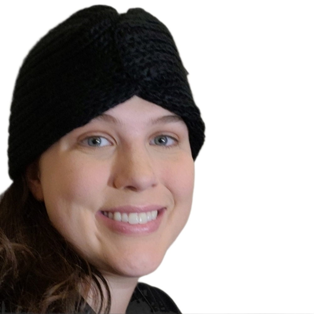 Black Turban Knitted Hat